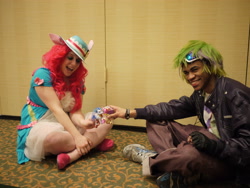 Size: 4000x3000 | Tagged: safe, pinkie pie, spike, human, cosplay, irl, irl human, photo