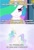 Size: 428x624 | Tagged: safe, princess celestia, alicorn, pony, exploitable meme, fourth wall, implied lauren faust, implied megan, meme, prime celestia, self ponidox, subverted meme, vulgar, xenolestia