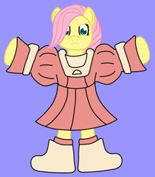 Size: 500x569 | Tagged: safe, artist:laurarolla, fluttershy, pegasus, pony, brain powerd, brain powered, solo