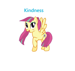 Size: 996x948 | Tagged: safe, artist:blueberrybaskets, edit, editor:mlppony123, part of a set, sour sweet, pegasus, pony, base used, eyeshadow, freckles, happy, heart, kindness, makeup, one leg raised, wind