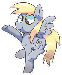 Size: 720x870 | Tagged: safe, artist:cosmic-pincel, derpy hooves, pegasus, pony, female, mare, scrunchy face, simple background, solo, starry eyes, transparent background, wingding eyes