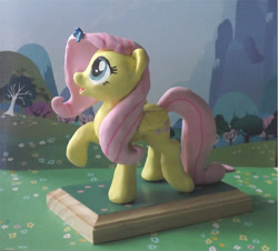 Size: 1097x992 | Tagged: safe, artist:blue-azure-rose, fluttershy, butterfly, irl, photo, sculpture, solo