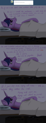 Size: 1280x3389 | Tagged: safe, artist:kopaleo, derpibooru import, twilight sparkle, comic, crying, depressed, depression, lonely, sad, tumblr