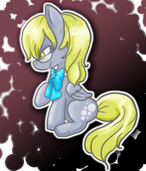 Size: 934x1091 | Tagged: safe, artist:cloverminto, derpy hooves, pegasus, pony, discordant derpy, discorded, female, mare, solo