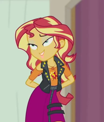 Size: 444x520 | Tagged: safe, screencap, sunset shimmer, better together, constructive criticism, equestria girls, cute, female, hips, shimmerbetes, solo