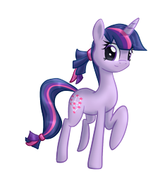 Size: 957x1021 | Tagged: safe, artist:etiluos, derpibooru import, twilight sparkle, a minor variation, alternate hairstyle, solo