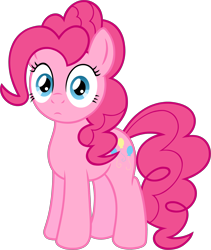 Size: 2436x2881 | Tagged: safe, artist:wildtiel, pinkie pie, earth pony, pony, simple background, solo, stare, transparent background, vector