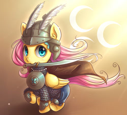 Size: 1050x950 | Tagged: safe, artist:ninjaham, fluttershy, pegasus, pony, armor, badass adorable, chainmail, clothes, coat, crescent, cute, feather, female, flutterbadass, galloping, helmet, history, islam, islamashy el fatih, looking at you, mare, mouth hold, ottoman, running, scimitar, shyabetes, sipahi, smiling, soldier, solo, sword, turkey (country), turkic, turkish, warrior, weapon