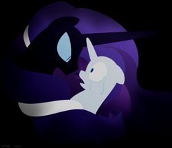 Size: 990x851 | Tagged: safe, artist:faith-wolff, nightmare rarity, rarity, pony, unicorn, fanfic:the bridge, fanfic art, female, lineless, mare, minimalist, story included