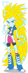 Size: 557x1435 | Tagged: safe, artist:gonzalossj3, derpibooru import, rainbow dash, equestria girls, crossover, dragon ball z, super saiyan 3