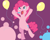 Size: 530x422 | Tagged: safe, artist:jamminforlife, pinkie pie, earth pony, pony, balloon, female, mare, pink coat, pink mane, solo