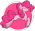 Size: 587x534 | Tagged: safe, artist:starrceline, pinkie pie, earth pony, pony, female, mare, pink coat, pink mane, simple background, solo, transparent background