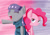 Size: 4757x3363 | Tagged: safe, artist:blustarpencil, maud pie, pinkie pie, earth pony, pony, duo, female, mare, role reversal