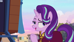 Size: 1280x720 | Tagged: safe, screencap, starlight glimmer, pony, unicorn, road to friendship, clothes, female, mare, robe, solo