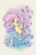 Size: 590x887 | Tagged: safe, artist:melissahesterblog, fluttershy, butterfly, pegasus, pony, rabbit, animal, flower, flying, grass, solo