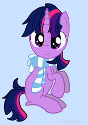 Size: 679x960 | Tagged: safe, artist:jayivee, derpibooru import, dusk shine, twilight sparkle, clothes, colt, rule 63, scarf, solo