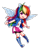 Size: 790x1011 | Tagged: safe, artist:epiccookininja, derpibooru import, rainbow dash, equestria girls, chibi, colored pupils, cute, dashabetes, eared humanization, female, humanized, ponied up, simple background, solo, transparent background, winged humanization