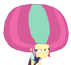 Size: 5820x5380 | Tagged: safe, artist:bigpurplemuppet99, artist:luckreza8, sour sweet, equestria girls, friendship games, absurd resolution, afro, alternate hairstyle, solo