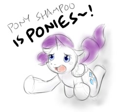 Size: 495x454 | Tagged: safe, artist:alloyrabbit, rarity, pony, unicorn, female, mare, parody, solo, soylent green