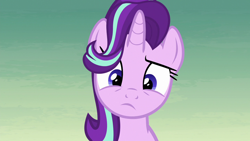 Size: 1280x720 | Tagged: safe, screencap, starlight glimmer, pony, unicorn, road to friendship, female, looking down, mare, solo