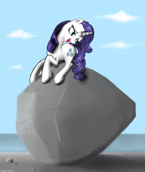 Size: 3361x3996 | Tagged: safe, artist:nadvgia, rarity, tom, pony, unicorn, cargo ship, raritom, rockcon, shipping