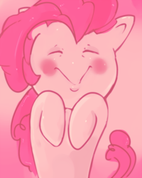 Size: 560x700 | Tagged: safe, artist:tsukusun, pinkie pie, earth pony, pony, female, mare, pink coat, pink mane, pixiv, solo
