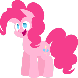 Size: 2671x2666 | Tagged: safe, artist:zacatron94, pinkie pie, earth pony, pony, female, happy, mare, pink coat, pink mane, solo