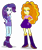 Size: 3000x3562 | Tagged: safe, artist:bubblestormx, adagio dazzle, rarity, equestria girls, belt, boots, clothes, clothes swap, high heel boots, shirt, skirt