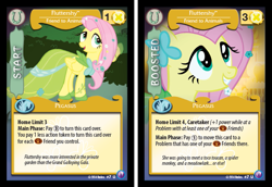 Size: 691x476 | Tagged: safe, fluttershy, pegasus, pony, canterlot nights, ccg, enterplay, mlp trading card game