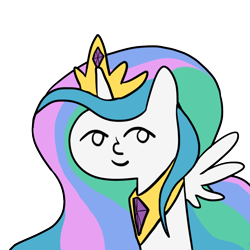 Size: 800x800 | Tagged: safe, artist:godofsteak, princess celestia, alicorn, pony, female, le lenny face, mare, meme, simple background, solo, transparent background, wollap style