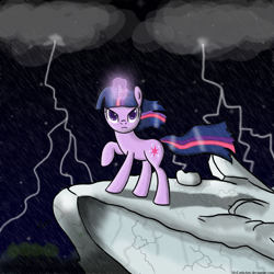 Size: 1200x1200 | Tagged: safe, artist:mylittlearts, derpibooru import, twilight sparkle, solo, storm