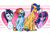 Size: 1025x689 | Tagged: safe, artist:s1nb0y, derpibooru import, flash sentry, rainbow dash, soarin', twilight sparkle, twilight sparkle (alicorn), alicorn, pegasus, pony, blushing, chest fluff, female, flashdash, flashlight, heart, male, mare, shipping, shy, soarindash, stallion, straight