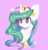 Size: 400x414 | Tagged: safe, artist:cocopony1001, princess celestia, alicorn, pony, bust, portrait, simple background, solo