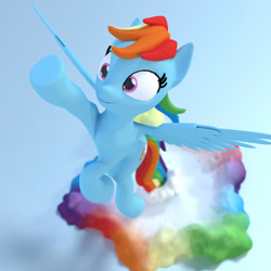 Size: 2000x2000 | Tagged: safe, artist:uncommented, derpibooru import, rainbow dash, pegasus, pony, female, mare, simple background, solo