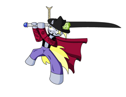 Size: 2400x1854 | Tagged: safe, artist:ziemniax, derpy hooves, pegasus, pony, dracule mihawk, female, mare, one piece