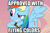 Size: 660x440 | Tagged: safe, derpibooru import, edit, edited screencap, screencap, rainbow dash, pegasus, pony, hurricane fluttershy, cropped, faic, goggles, meme, pun, solo