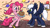 Size: 2400x1350 | Tagged: safe, artist:latecustomer, pinkie pie, oc, earth pony, pony, balloon, cake, streamers