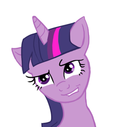 Size: 605x613 | Tagged: safe, artist:lunarcakez, derpibooru import, twilight sparkle, pony, unicorn, female, horn, mare, purple coat, purple mane, solo