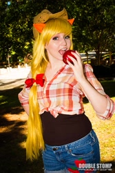 Size: 683x1024 | Tagged: safe, artist:forgiveuspluto, artist:kokoro yume cosplay, applejack, human, cosplay, irl, irl human, photo, solo