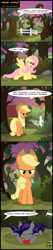 Size: 1294x6157 | Tagged: safe, artist:toxic-mario, applejack, fluttershy, bat pony, pony, bats!, apple, comic