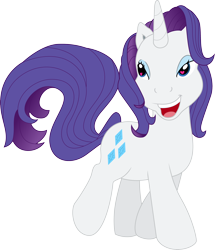 Size: 3000x3481 | Tagged: safe, artist:theshadowstone, rarity, pony, unicorn, g3, g4 to g3, generation leap, simple background, solo, transparent background, vector