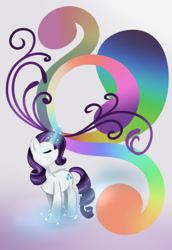 Size: 397x578 | Tagged: safe, artist:cartoonartist, artist:senseijiufu, rarity, pony, unicorn, female, horn, mare, purple mane, solo, white coat