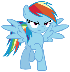 Size: 1216x1248 | Tagged: safe, derpibooru import, rainbow dash, pegasus, pony, angry, simple background, transparent background, vector