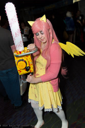 Size: 1365x2048 | Tagged: safe, fluttershy, human, .mov, clothes, cosplay, irl, irl human, photo, shed.mov, sweater, sweatershy