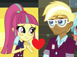 Size: 784x582 | Tagged: safe, edit, edited screencap, screencap, sour sweet, trenderhoof, equestria girls, friendship games, female, male, shipping, shipping domino, sourhoof, straight