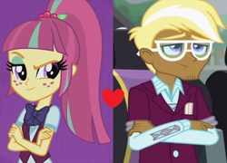 Size: 1002x720 | Tagged: safe, edit, edited screencap, screencap, sour sweet, trenderhoof, equestria girls, friendship games, shipping, shipping domino, sourhoof