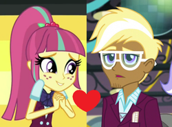 Size: 564x416 | Tagged: safe, edit, edited screencap, screencap, sour sweet, trenderhoof, equestria girls, friendship games, female, male, shipping, shipping domino, sourhoof, straight