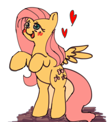 Size: 1718x1877 | Tagged: safe, artist:misocha, fluttershy, pegasus, pony, explicit source, heart, pixiv, solo