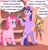 Size: 2161x2251 | Tagged: safe, artist:scyphi, applejack, pinkie pie, twilight sparkle, earth pony, pony, fourth wall, hammer