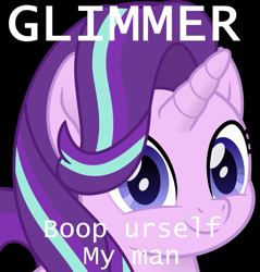 Size: 927x970 | Tagged: safe, artist:peahead, edit, starlight glimmer, pony, unicorn, viper, album cover, kill urself my man, parody, solo